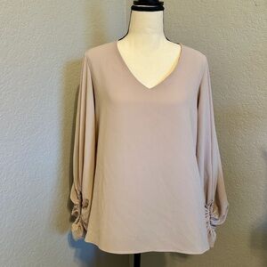 Vici Chiffon Balloon Sleeve Top - Small